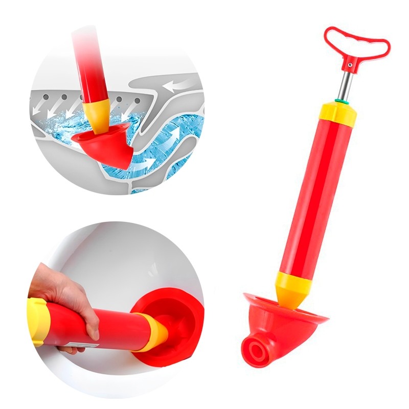 Desentupidor de Vaso Sanitário Manual de Cano Ralo Pia de Cozinha Potente Tipo Bomba Com Alta Sucção 150mm em Oferta na Shopee