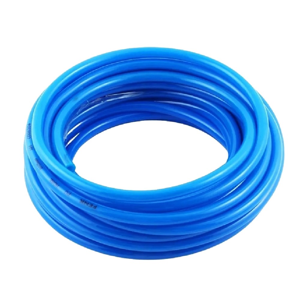 10 Metros Mangueira Pneumática 8mm Flexível Azul Tubo Pu Poliuretano