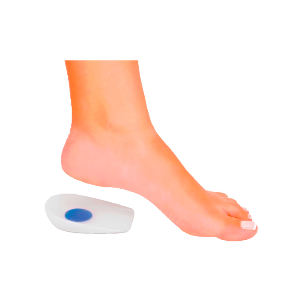 Calcanheira de Silicone com Ponto Azul para Esporão