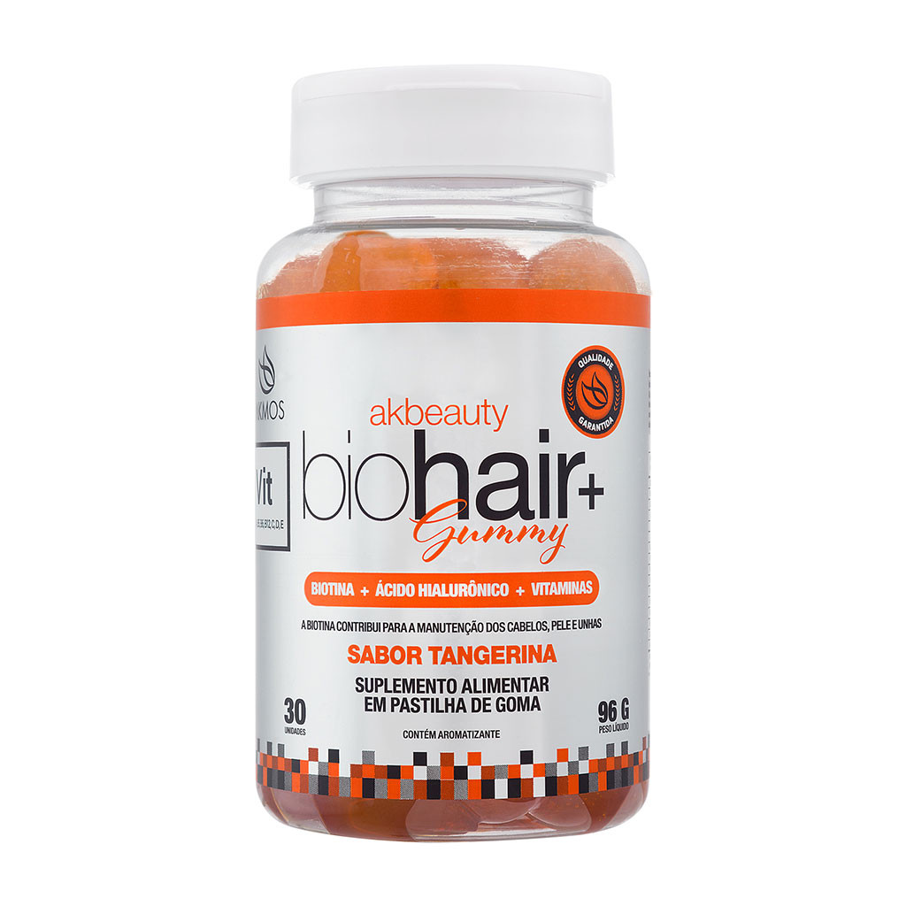 Gomas Bio Hair Akmos Tangerina Cabelo