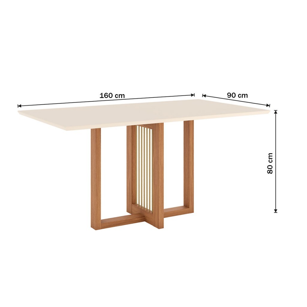 Mesa de Jantar 6 Lugares Milla — imagem 2 de 2