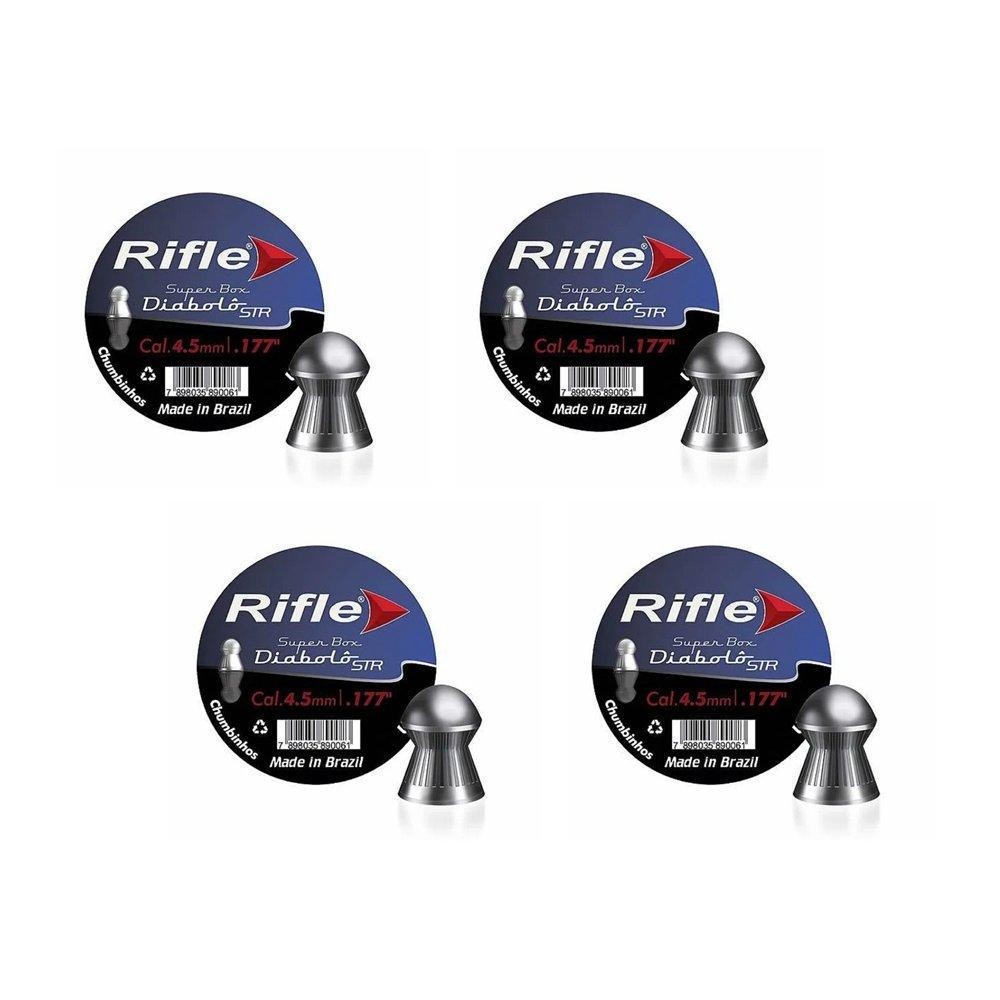 Kit 4 Latas de Kit 4 Latas de Chumbinho Rifle Diabolô Str em Oferta na Shopee
