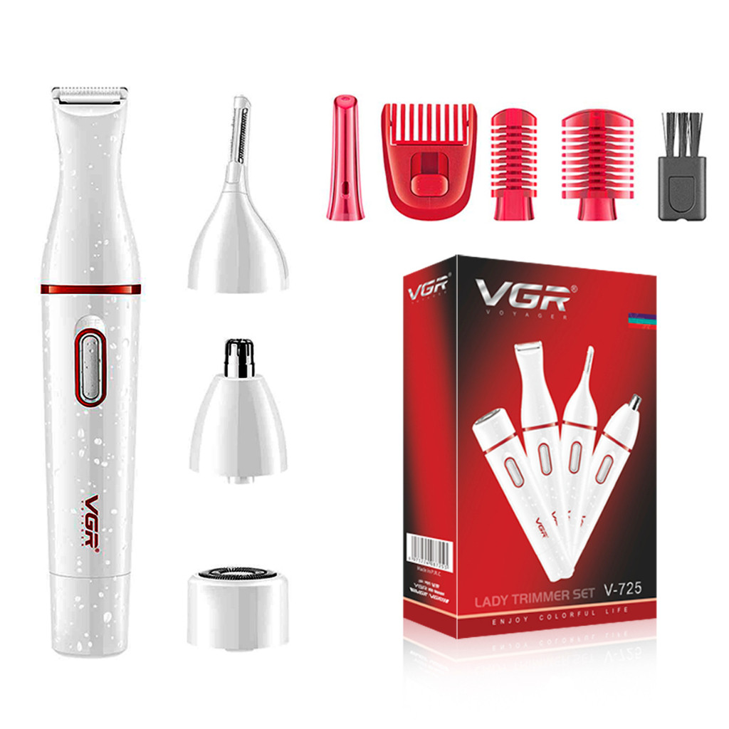 Aparador De Pelos Femininos Vgr-725 Cor Branco 110v/220v