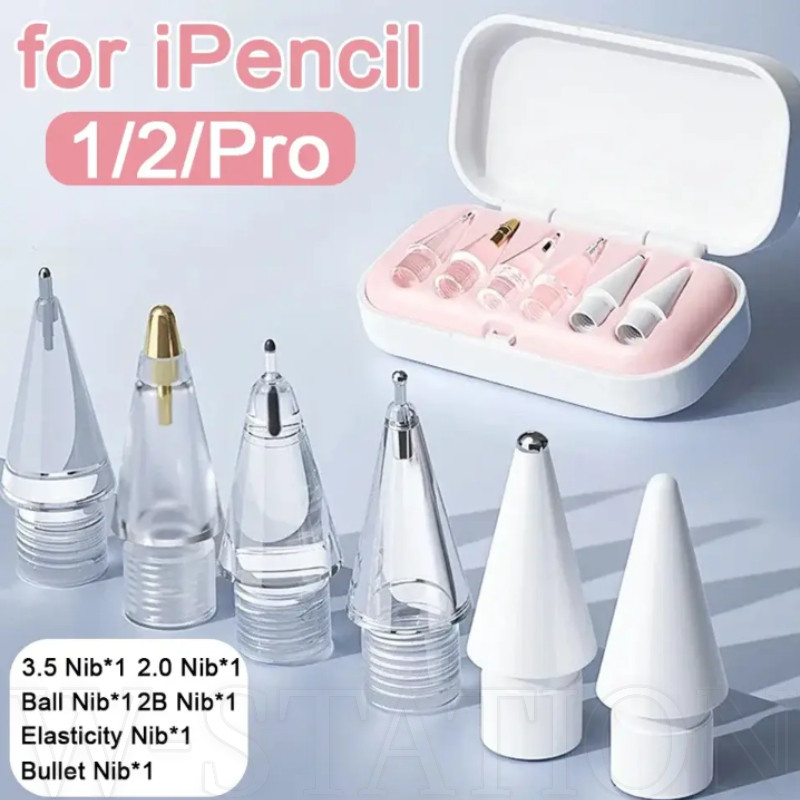 Conjunto De Pontas De Caneta 4/6 Unidades-Compatível Com Apple Pencil-2.0-3.5 Mm 2b E 2h-Alta Sensibilidade , Sem Rastro em Oferta na Shopee