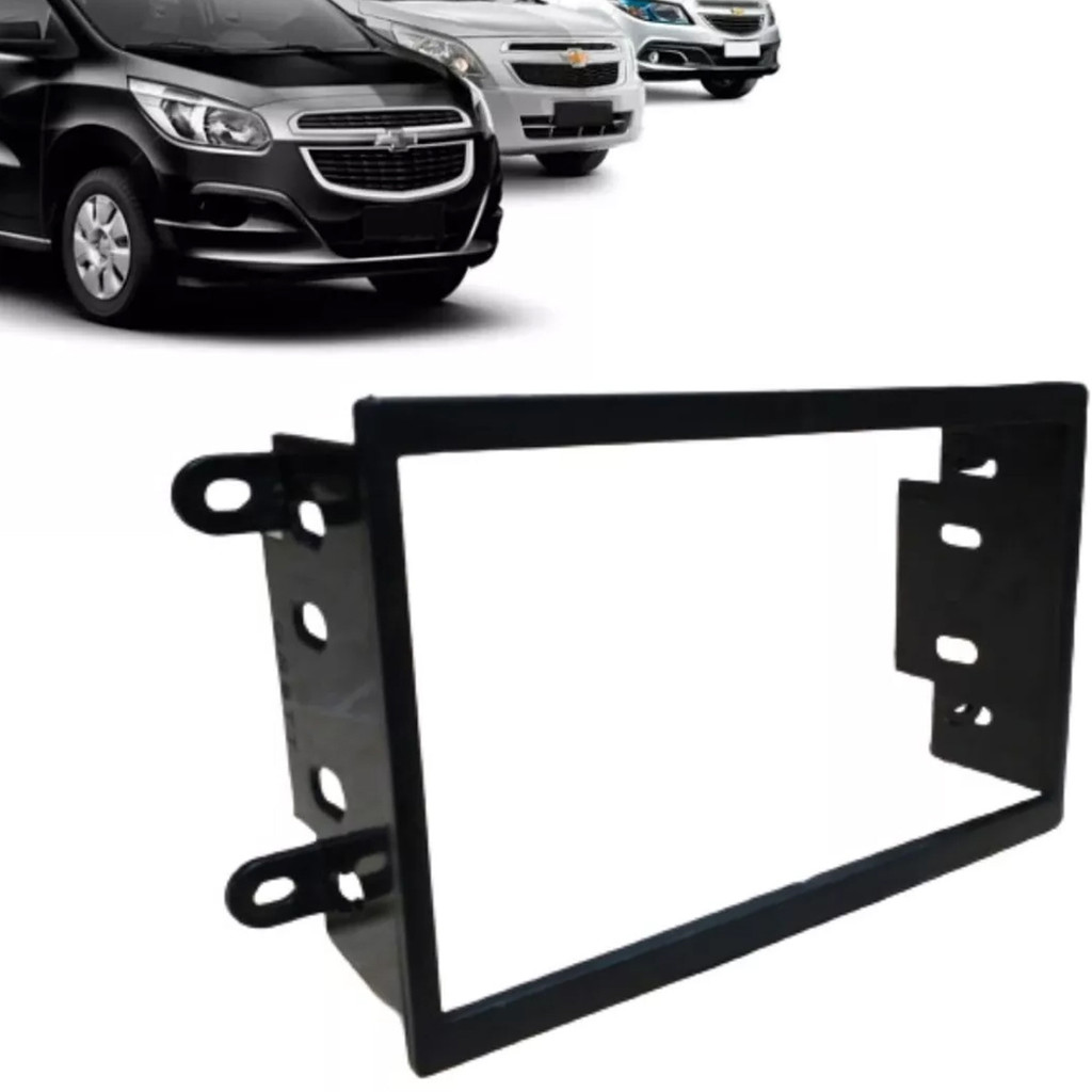 Moldura Dvd 2 Din Gm Onix Cobalt Prisma Spin 12/17 Padrão CH