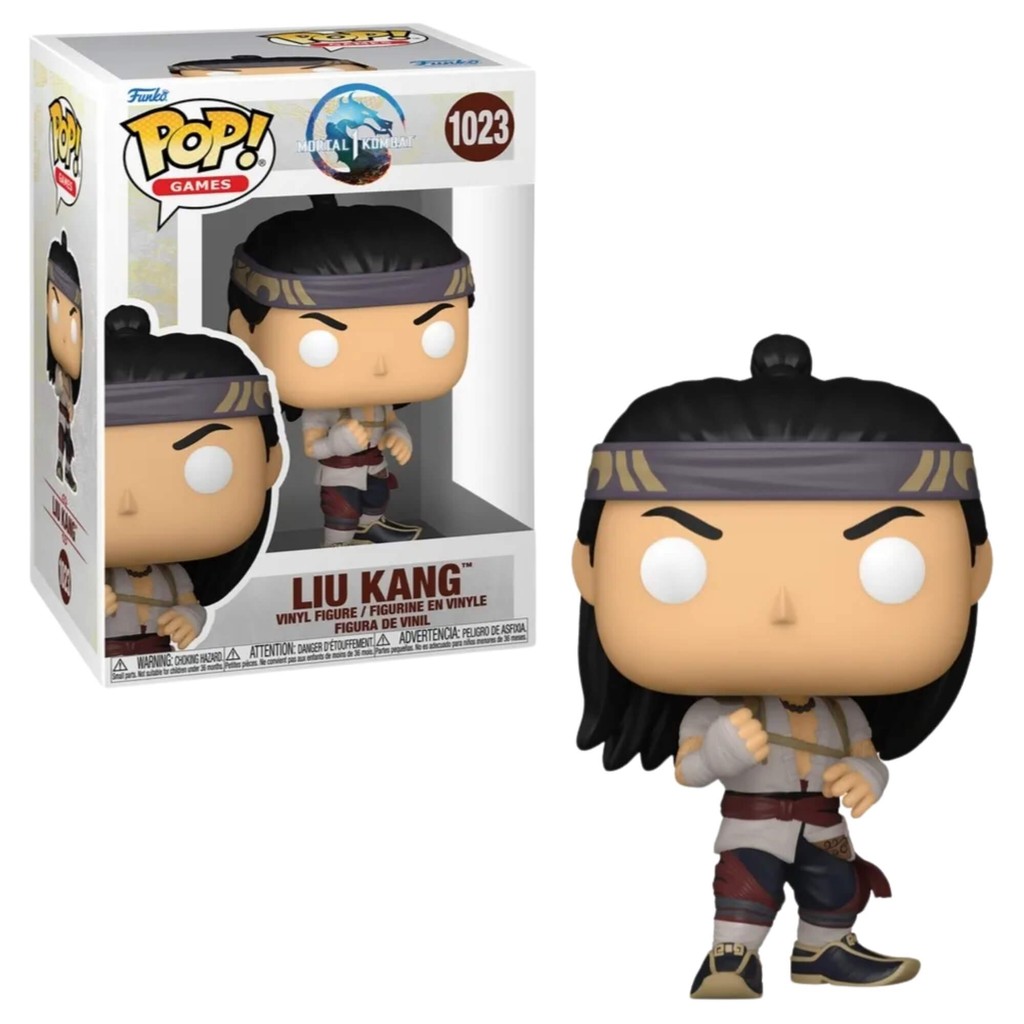 Boneco Colecionável Original Funko Pop! Mortal Kombat Liu Kang 11862 Figura de Açõ Box Expositor