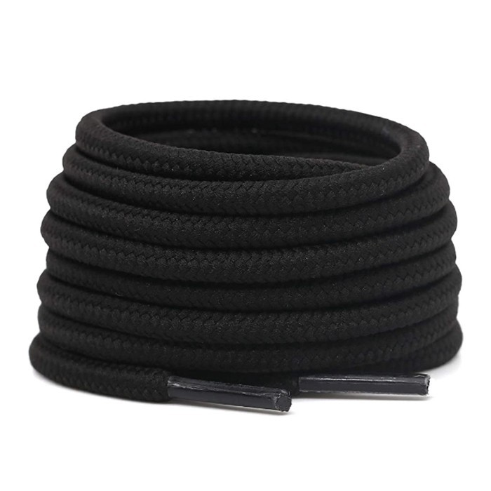 5 Par Cadarço Redondo Roliço Branco ou Preto de Qualidade para Tenis 120cm - Coturno, Bota, Short em Oferta na Shopee