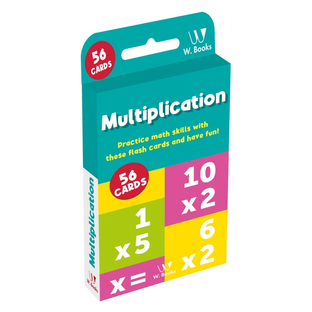 Livro Flash cards Flash Cards: Multiplication W.Books em Oferta na Shopee