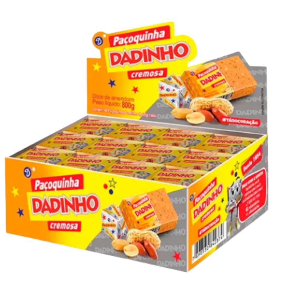 Paçoquinha Embrulhada Dadinho 800g - Dizioli 40 Unidades em Oferta na Shopee
