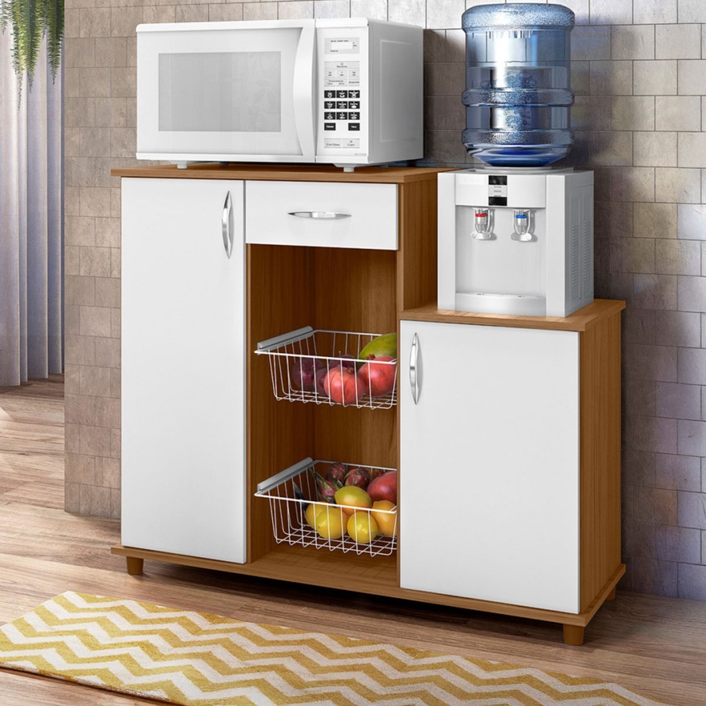 Armário de Cozinha para Forno com Fruteira 2 Portas 1 Gaveta Isla - Pnr Móveis em Oferta na Shopee