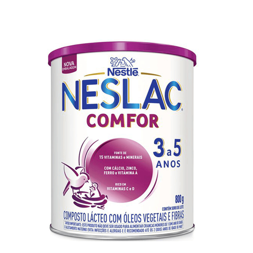 Composto Lácteo Neslac Comfor Nestlé Fase Pré-Escolar 800g