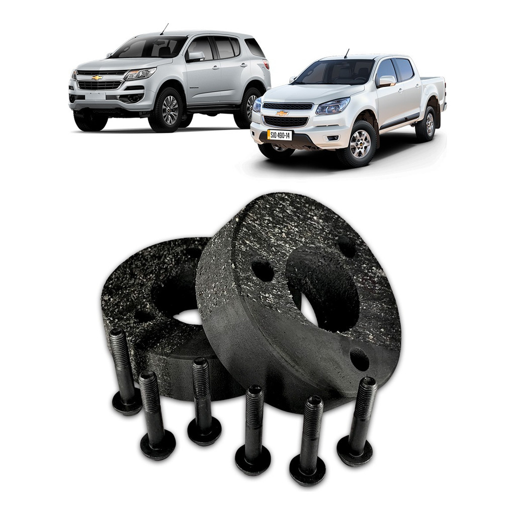 Kit Calço de Mola Dianteiro 2,5cm s10 Trailblazer 2013/...