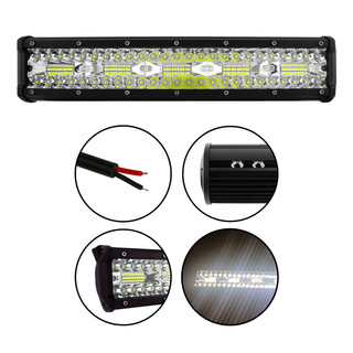 Barra De Led Automotiva 300W 38cm 100 Leds Farolete Milha Caminhão Jeep Troller Off Road Trator em Oferta na Shopee