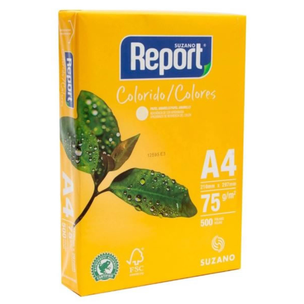 REPORT A4 AMARELO 75G   500FL/ 210X297MM   68079 - Stationery