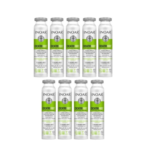 Inoar Kit Cicatrifios 9 Ampolas 45ml em Oferta na Shopee