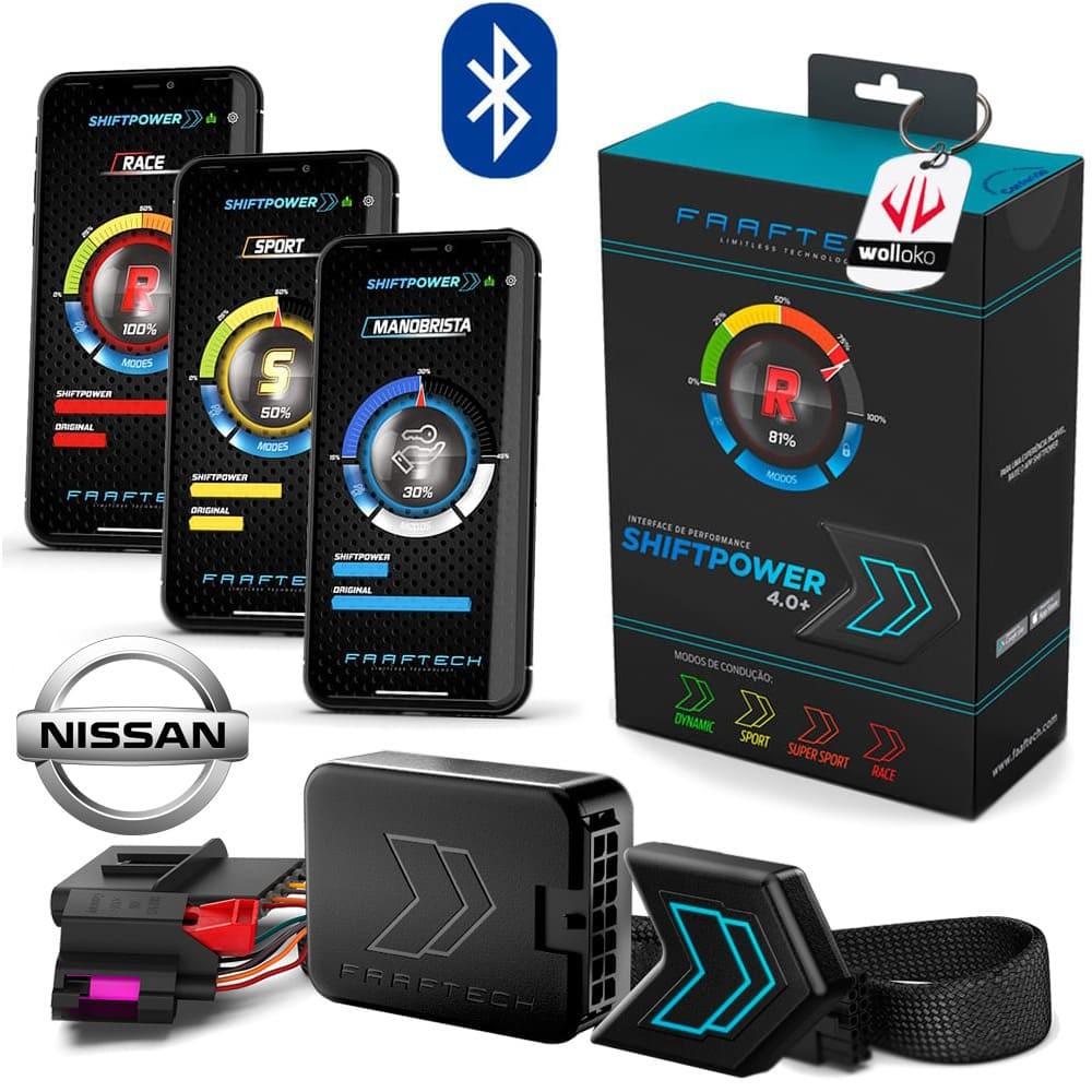 Chip de Potencia Acelerador Pedal Shiftpower 4.0 Nissan em Oferta na Shopee