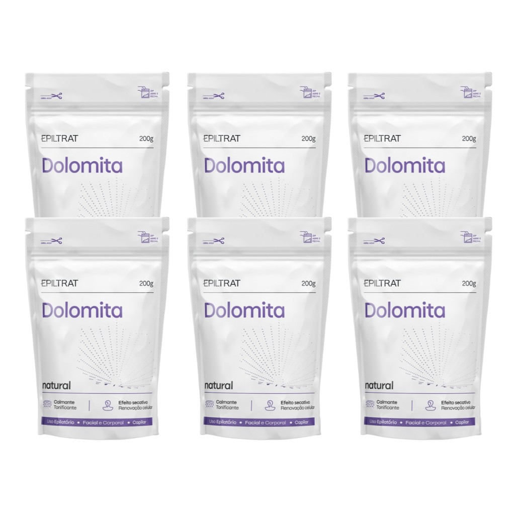 Kit 6 Dolomita Acalma Corpo Rosto Capilar Epiltrat Labotrat em Oferta na Shopee