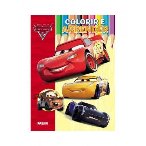 Colorir e Aprender Disney - Pixar - Carros 3 em Oferta na Shopee