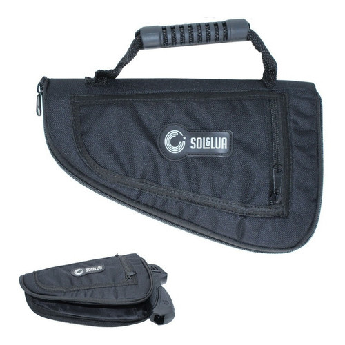 Capa Case P/ Pistola E Revolver Tatica Almofadada Com Bolso