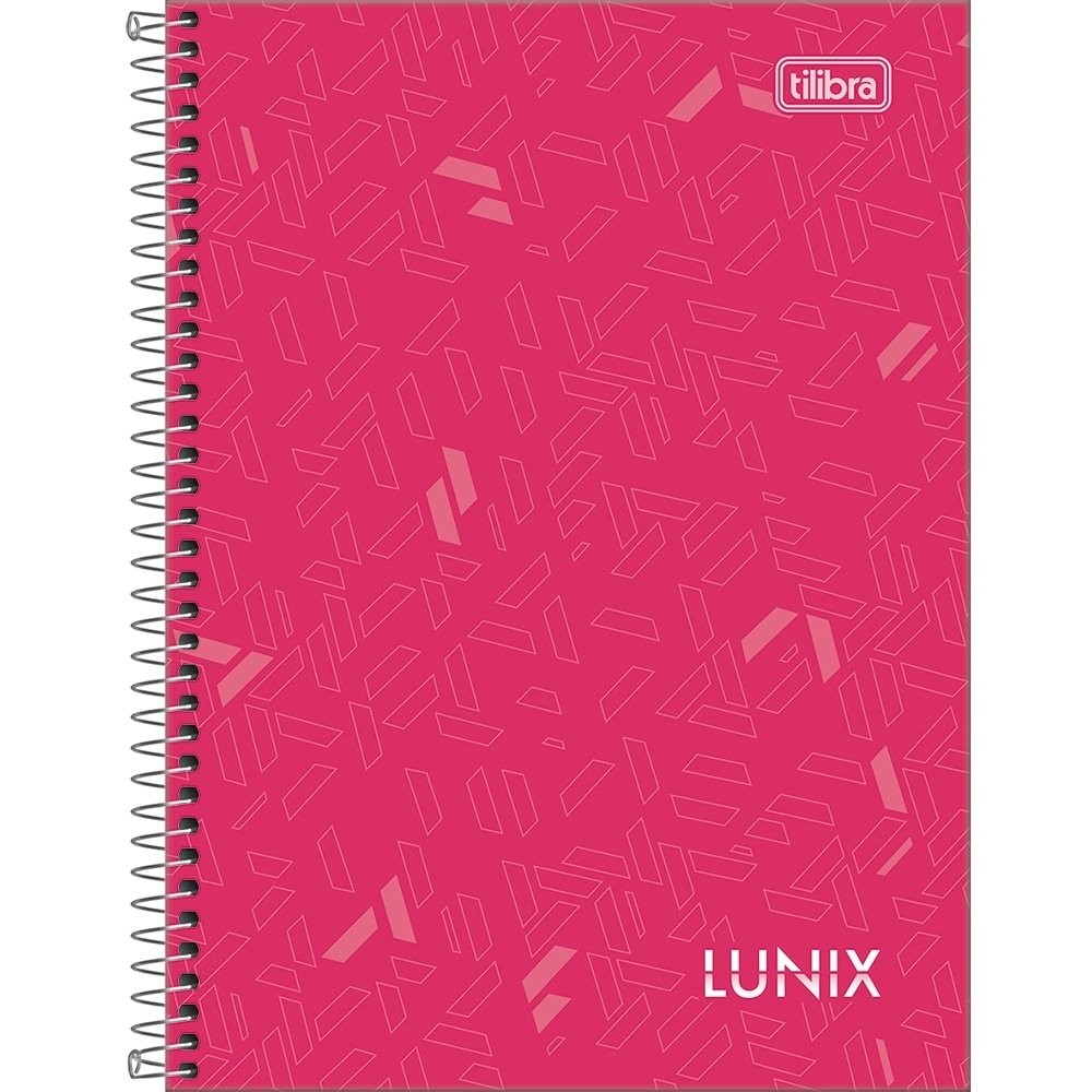 Caderno Espiral 1/4 Tilibra Capa Dura Lunix 160 Folhas - Embalagem com 4 Unidades - Stationery