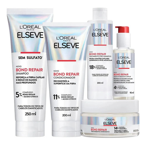 Kit Bond Repair Completo 5 Itens | Elseve