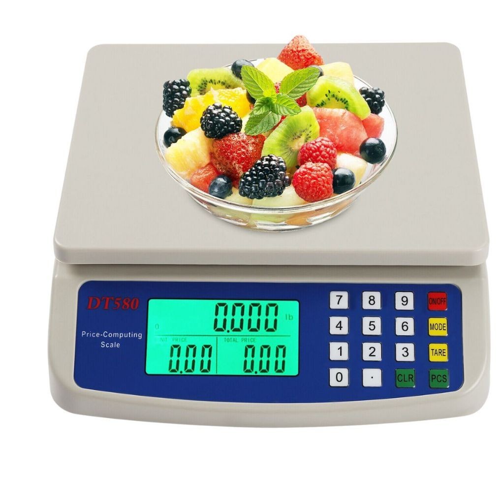 Qiu - Balança Eletrônica Digital LCD Capacidade de 30kg - 1g Compacta e Eficiente para Comércio