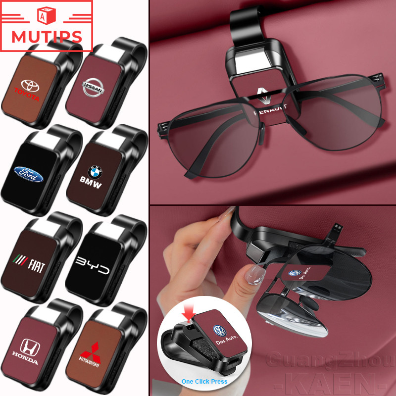 【MUTIPS】Clipe De Armazenamento De Óculos De Carro , Viseira De Sol , Organizador em Oferta na Shopee