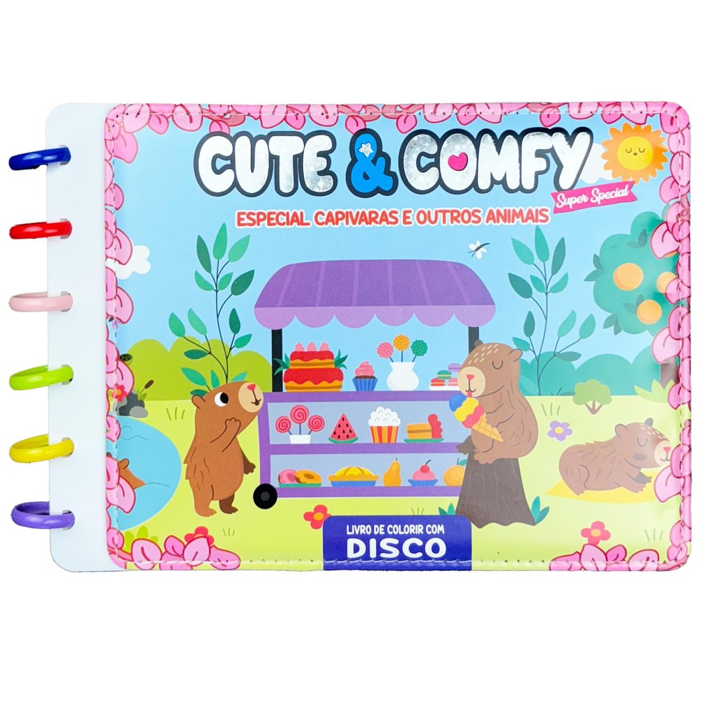 Cute & Comfy Super Special - Capivaras e Outros Animais - Encadernação em Disco   L133