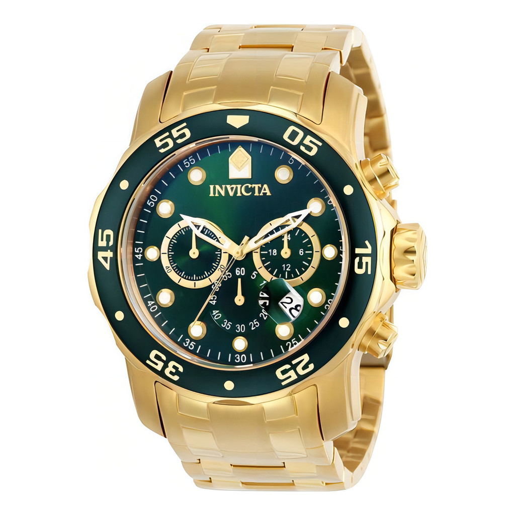 Relógio Masculino Invicta Pro Diver 0075 200 Metros Dourado Dourado Dourado