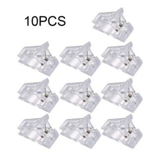 10 Presilhas Clipe Acrílico Curvatura C Unha Gel Fibra em Oferta na Shopee