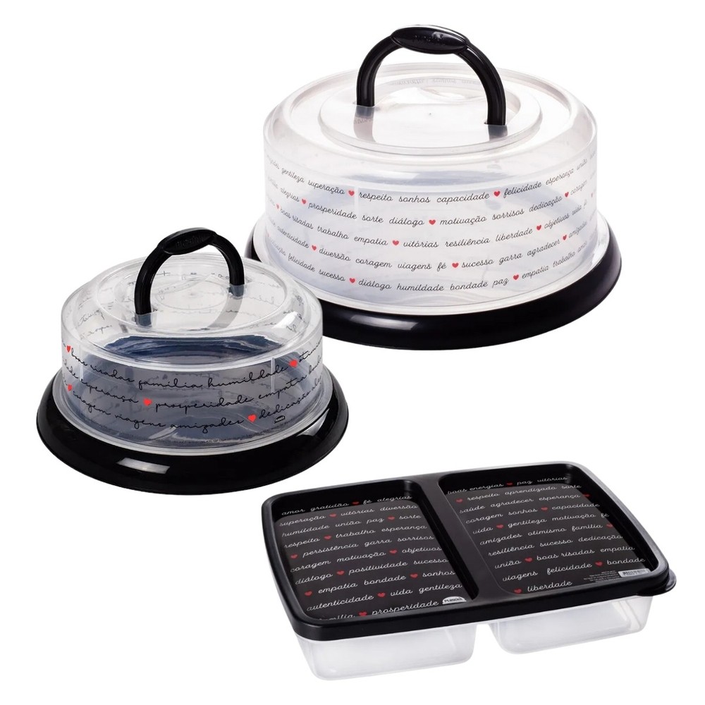 Kit Boleira Base Porta de Bolo Queijeira e Porta Frios Queijo Presunto mesa posta Café da Manhã