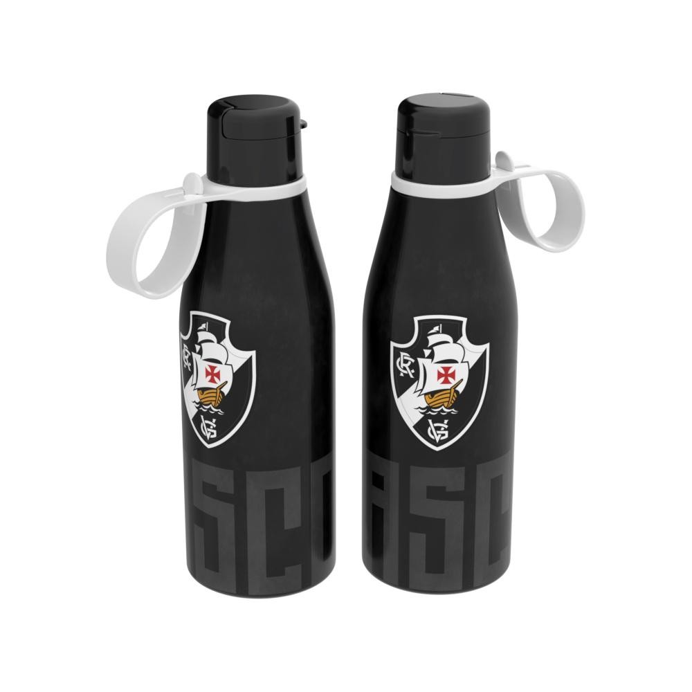 Garrafa Com Tampa Abre Facil 530ml Vasco Oficial Plasutil em Oferta na Shopee