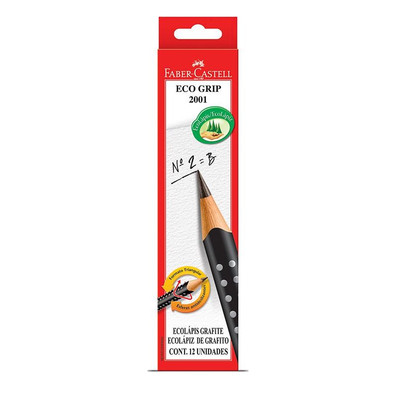 Lápis preto nr 2B caixa com 12 unidades 2001BPR Faber-Castell em Oferta na Shopee