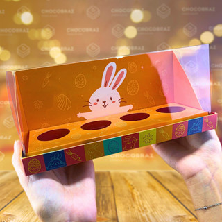 05 DISPLAY P/ 4 OVOS 50G - 22X8X9 CM PASCOA DIVERTIDA 5376 (PASCOA IDEIA OUTLET) em Oferta na Shopee