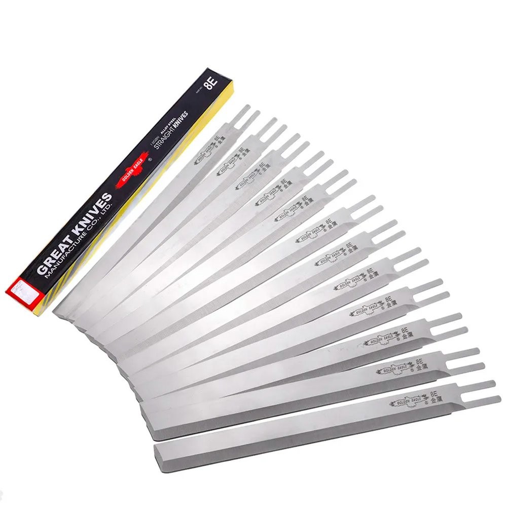 Kit 12 facas de cortar tecido 8'' polegadas aço rápido Great Knives Golden Eagle