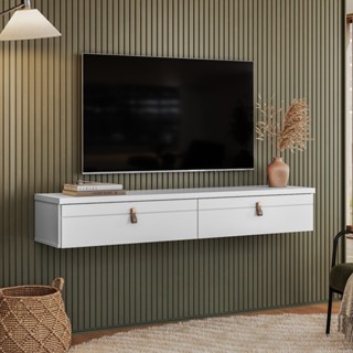 Rack Suspenso Line P/ Tvs Até 50 Polegadas 135cm 2 Portas - Olivar Móveis em Oferta na Shopee