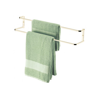 Porta toalha banheiro Dourado suporte para 2 toalhas, duplo 60 cm Future 1668DD em Oferta na Shopee
