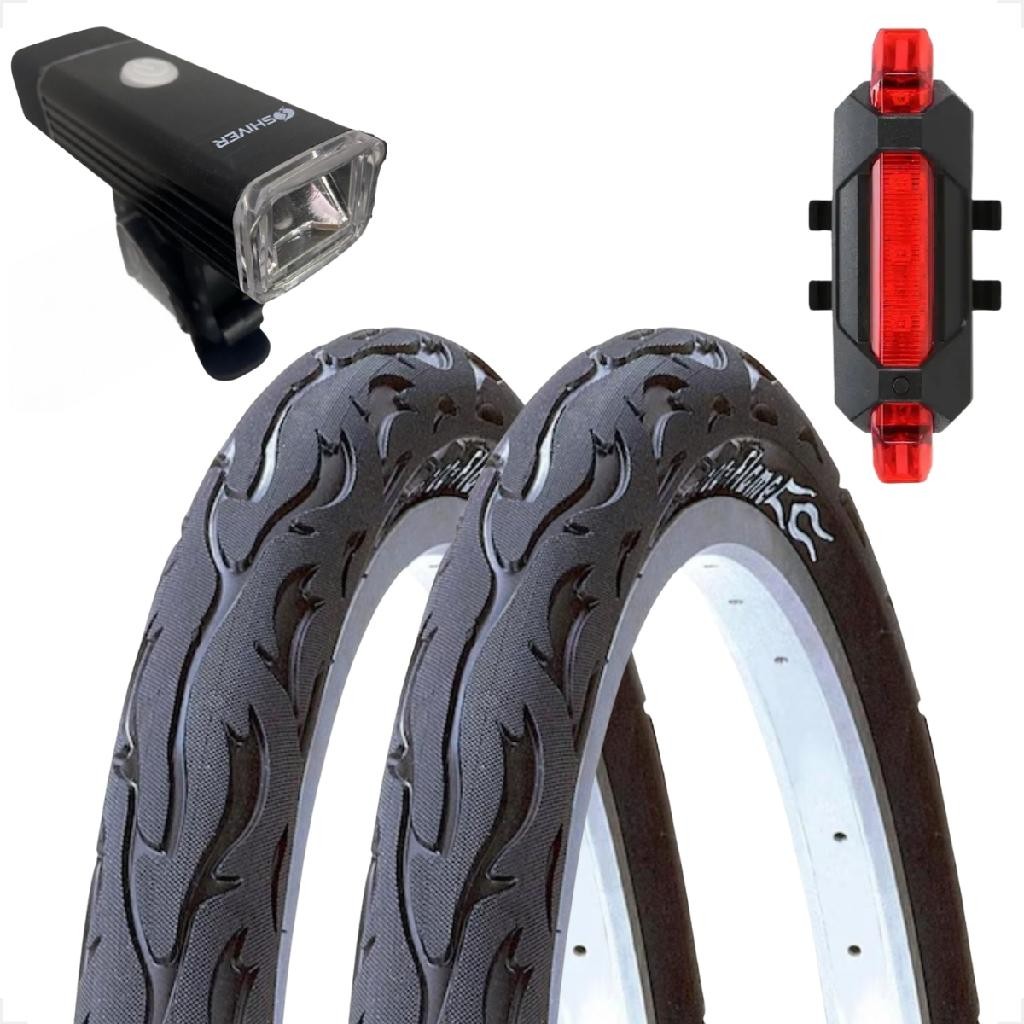 Par Pneu Kenda Flame Aro 26 x 2.125 Foguinho Manobras DH freeride Liso Urbano Slick + brindes