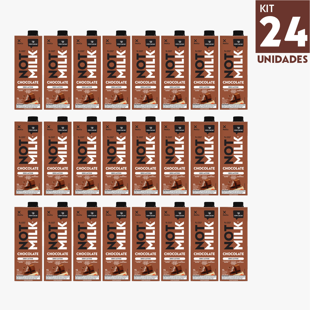 Kit 24x Bebida Vegetal NotCo NotMilk Chocolate 1L em Oferta na Shopee