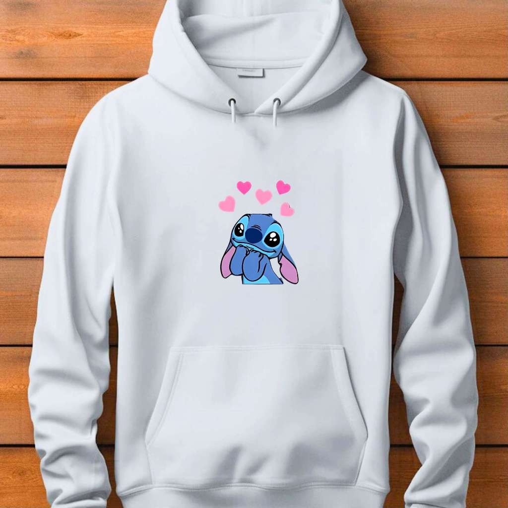 Moletom Feminino Premium do Lilo Stitch Blusa de Frio de Menina Confortável Disney Desenho Agasalho Street