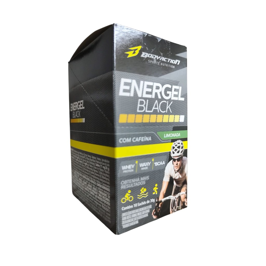 Energel Black Sabor Limonada Da Body Action Cx 10 Sachês
