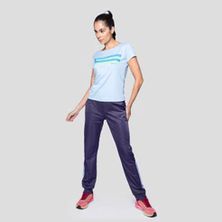 Camiseta Feminina Speedo Faixas - AZUL GLACIAL