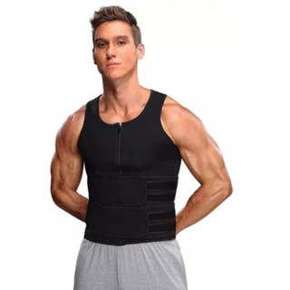 Colete Termico Redutor de Medidas Masculino Neoprene  com Suporte Abdominal Corretor de Postura em Oferta na Shopee
