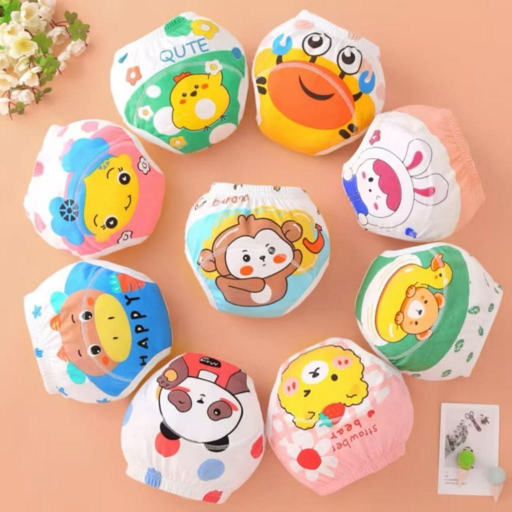 Kit Com 3/6/9 Calcinhas Desfralde Infantil Algodão Reutilizável Com Forro Impermeável Antivazamento em Oferta na Shopee