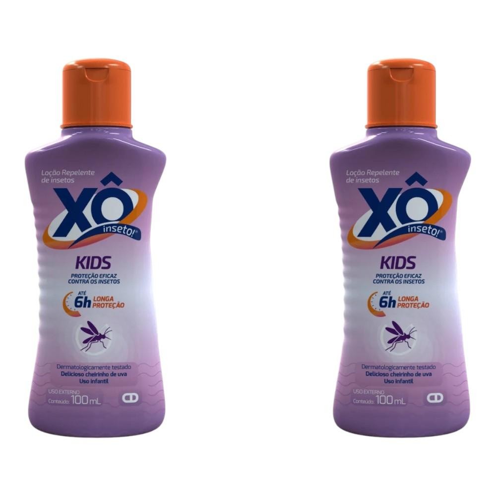 Kit Xô Inseto Kids Loção Repelente Infantil C/ 2Un De 100ml em Oferta na Shopee