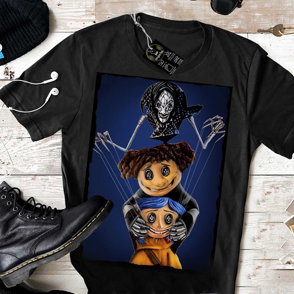 Camiseta Algodão Unissex Wybie Lovat Coraline e o Mundo Secreto unissex 100% Algodão LANÇAMENTO TOP
