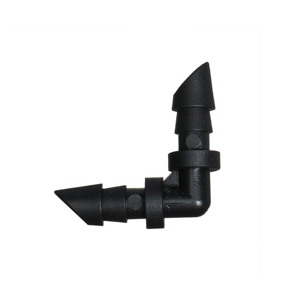 Conector Joelho Cotovelo L Para Microtubo De Irrigação 4mm 1/4" 4/6mm 4/7mm 10 A 50 Unidades