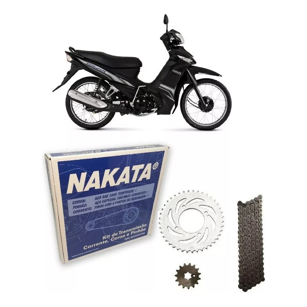 Kit Quite Tração Relação Transmissão Crypton 115 2010 À 2016 Original Nakata