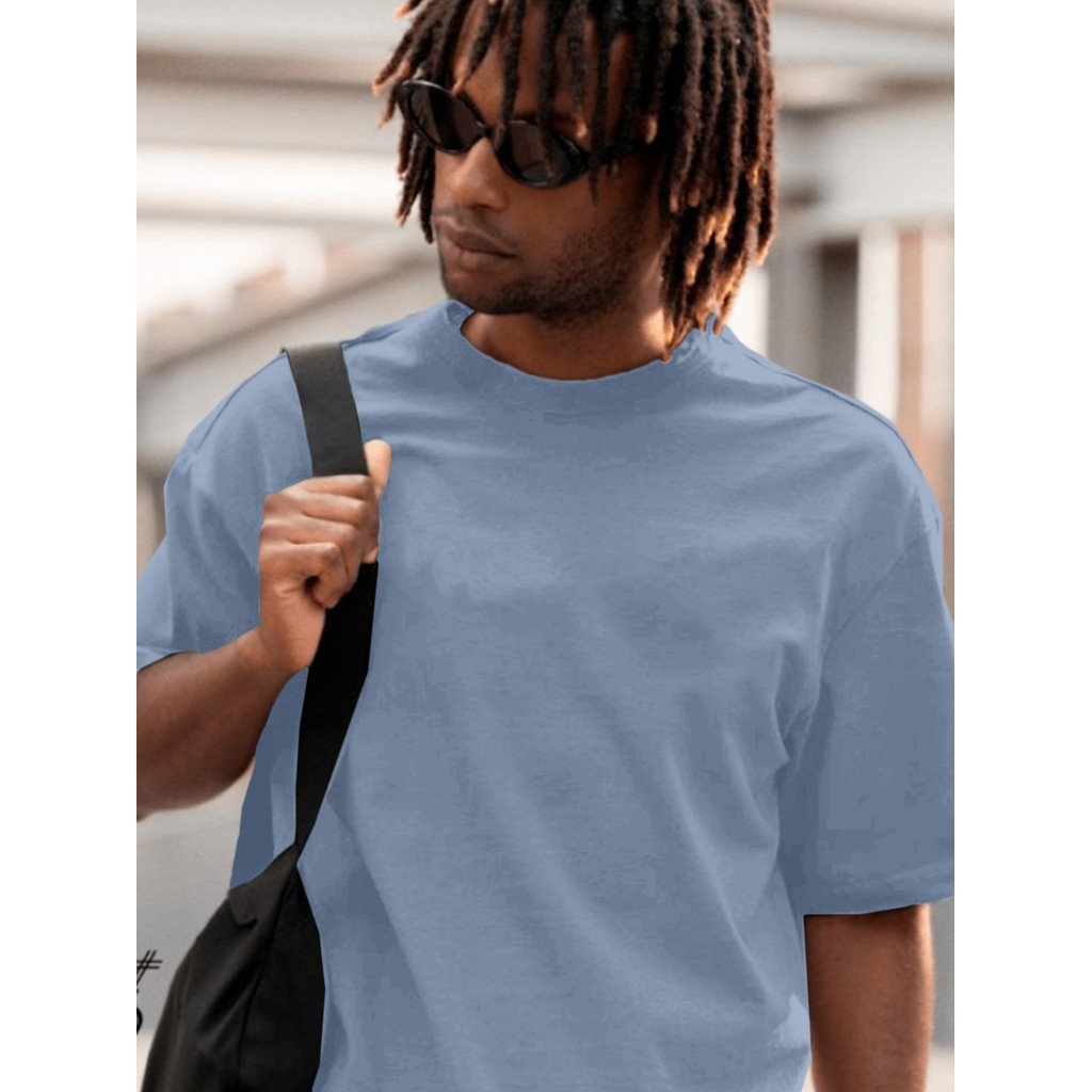 Camiseta Estilosa Casual Oversized Unissex Camisa  Streetwear Masculina T Shirt Larga Academia