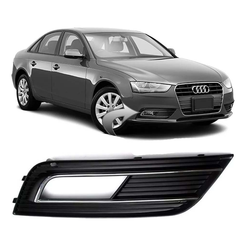 Moldura Grade Milha Audi A4 2013 2014 2015 Cromado Direito